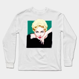 Kim Novak - An illustration by Paul Cemmick Long Sleeve T-Shirt